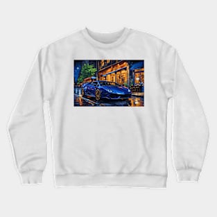 Lambo at night Crewneck Sweatshirt